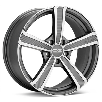 Oz Montecarlo Hlt 9,5x20 5*112 Et:52 Dia:79 MATT DARK GRAPHITE DIAMOND CUT