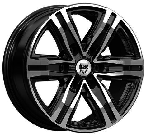 K&K R8 (Кс1174) 7,5x17 6*139,7 Et:25 Dia:106,1 Алмаз черный
